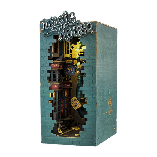 Toy 3D wooden puzzle magic house book mini house kit(No shipments on weekends, banned from Amazon) - Ballimart