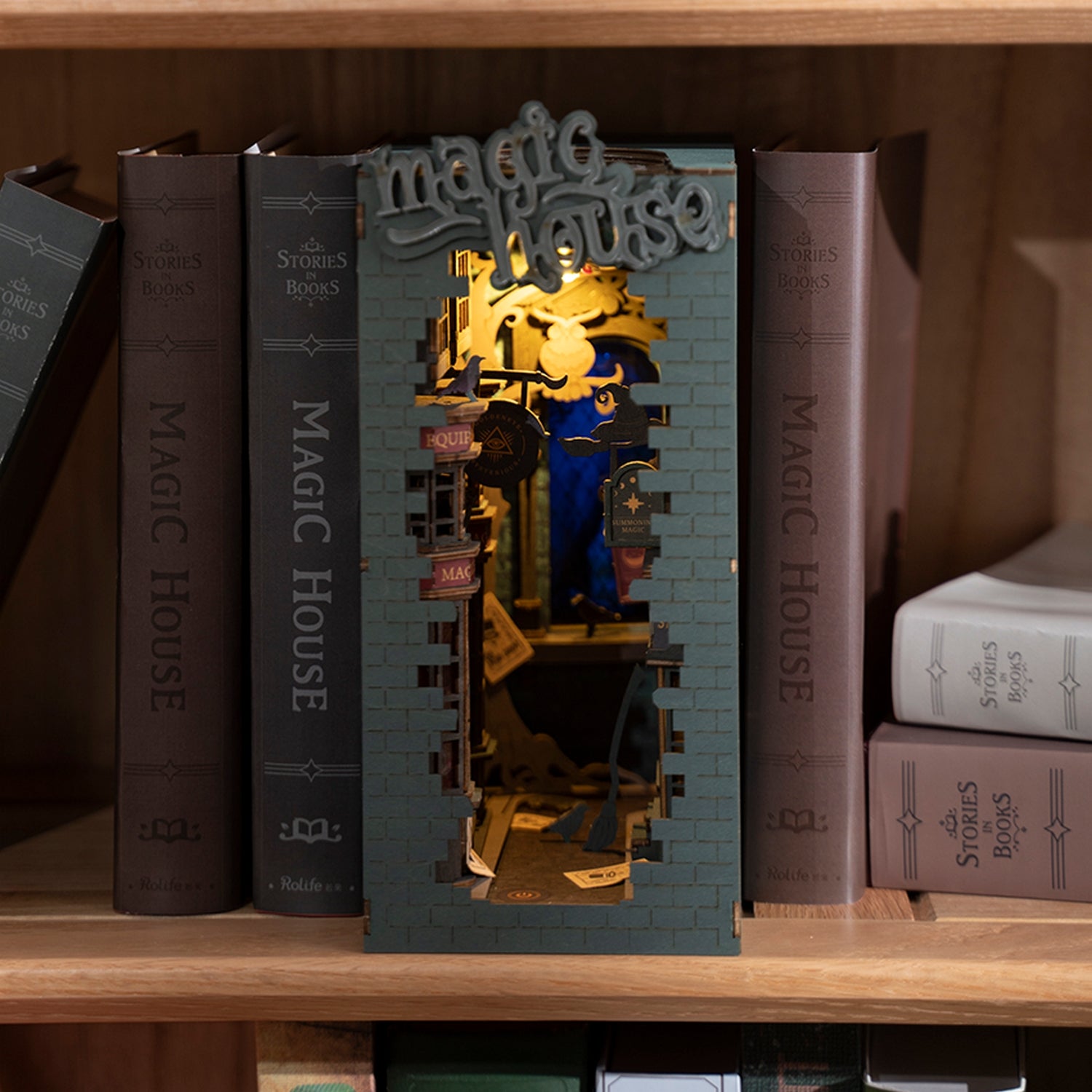 Toy 3D wooden puzzle magic house book mini house kit(No shipments on weekends, banned from Amazon) - Ballimart