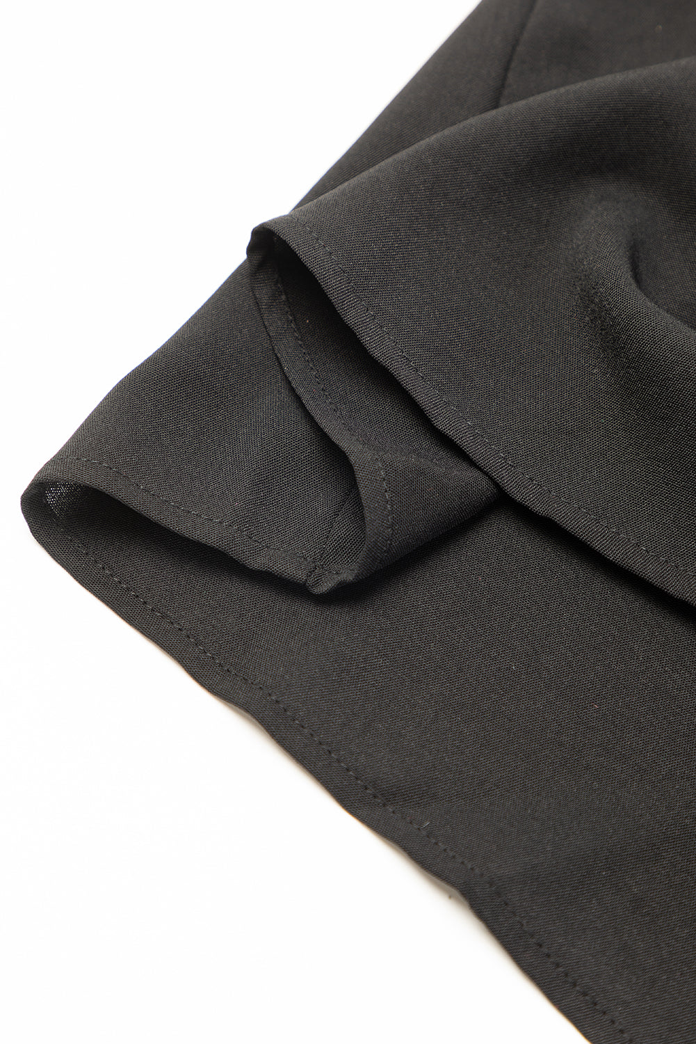 Black Ruffle Sleeve V Neck Frilled Shift Dress - Ballimart
