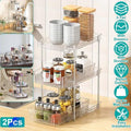 NewHome 2 Packs 3 Tier Clear Bathroom Organizer with Drawers - Ballimart