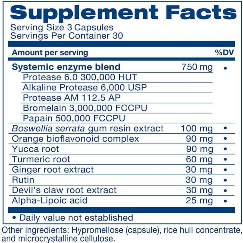 HEAL-N-SOOTHE Proteolytic Enzymes | Natural Joint Support Supplement with Bromelain, Papain, Boswellia & Turmeric | 90 Capsules