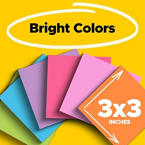 Post-it Super Sticky Notes – 3x3 in, 15 Pads with 2X Sticking Power