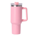 1pc 40oz large capacity Tumbler With Handle And Straw Lid, Insulated Reusable Stainless Steel Water Bottles Travel Mug Coffee Cup car cup water cup For Men Women Outdoor Camping Driving, Gift - Ballimart