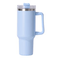 1pc 40oz large capacity Tumbler With Handle And Straw Lid, Insulated Reusable Stainless Steel Water Bottles Travel Mug Coffee Cup car cup water cup For Men Women Outdoor Camping Driving, Gift - Ballimart
