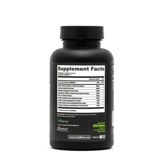 Sculpt Nation Test Boost Max | Natural Testosterone Booster for Men | Energy, Strength & Stamina Support | 60 Gluten-Free Capsules