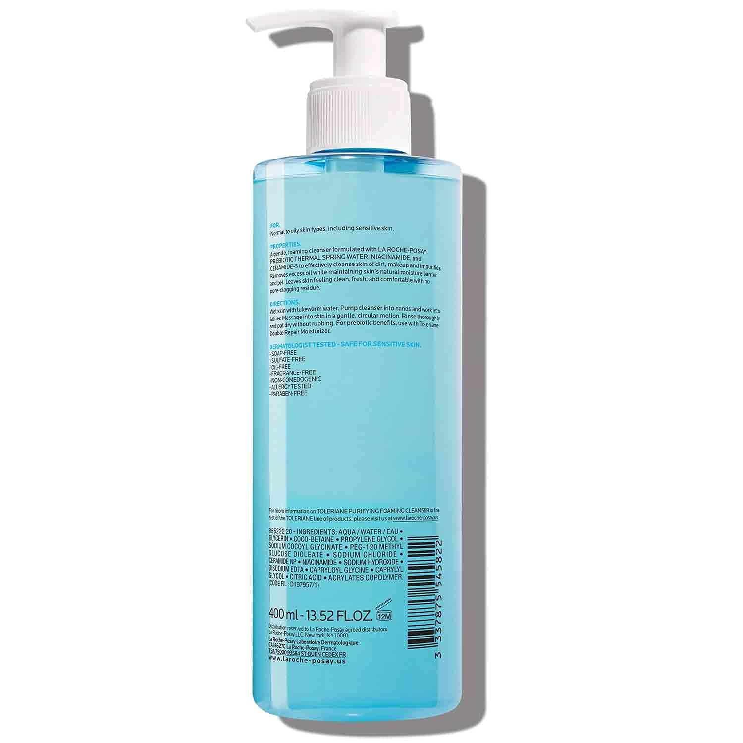 ✨ La Roche-Posay Toleriane Purifying Foaming Facial Cleanser - Oil-Free | For Oily & Sensitive Skin ✨ - Ballimart