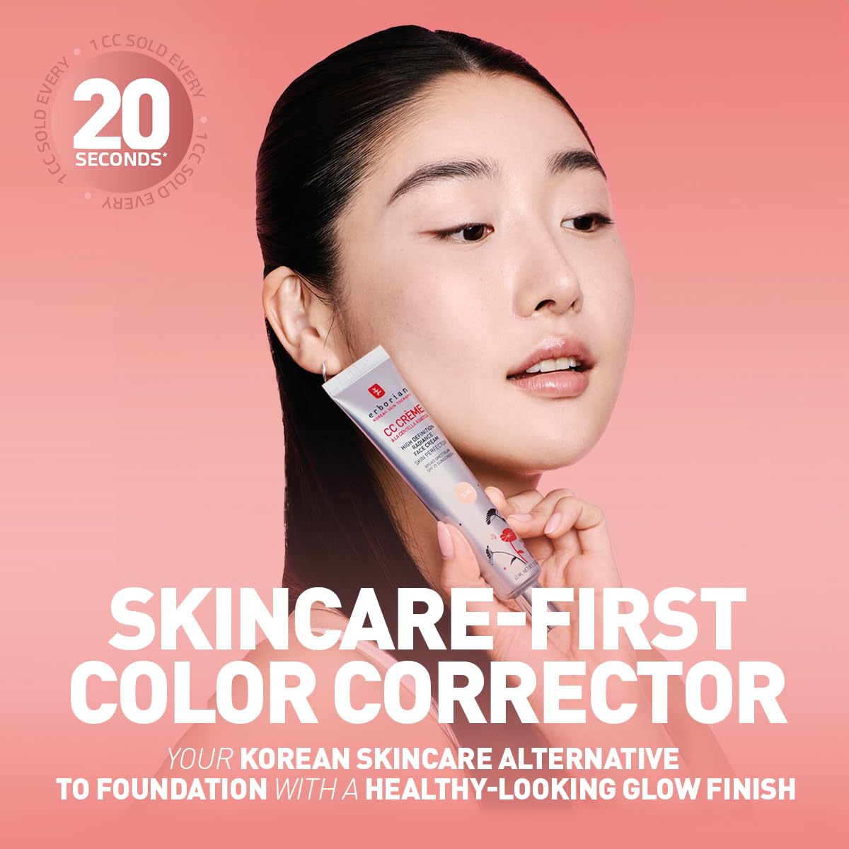 Erborian Color Correcting CC Cream SPF 25 – Centella Asiatica Skin Perfector (Light)