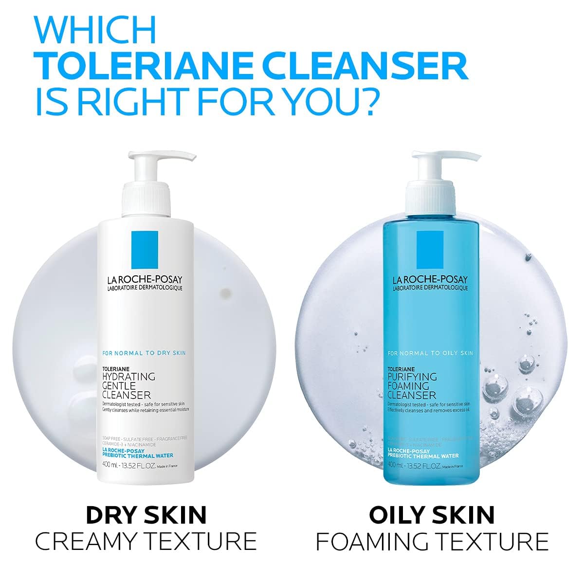 ✨ La Roche-Posay Toleriane Purifying Foaming Facial Cleanser - Oil-Free | For Oily & Sensitive Skin ✨