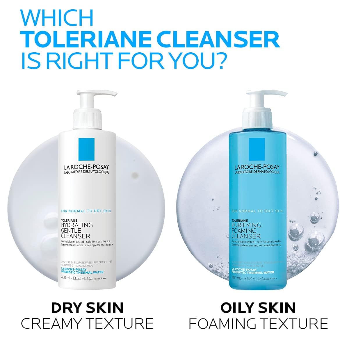 ✨ La Roche-Posay Toleriane Purifying Foaming Facial Cleanser - Oil-Free | For Oily & Sensitive Skin ✨ - Ballimart