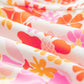 Orange Boho Floral Shirred High Waist Casual Shorts - Ballimart