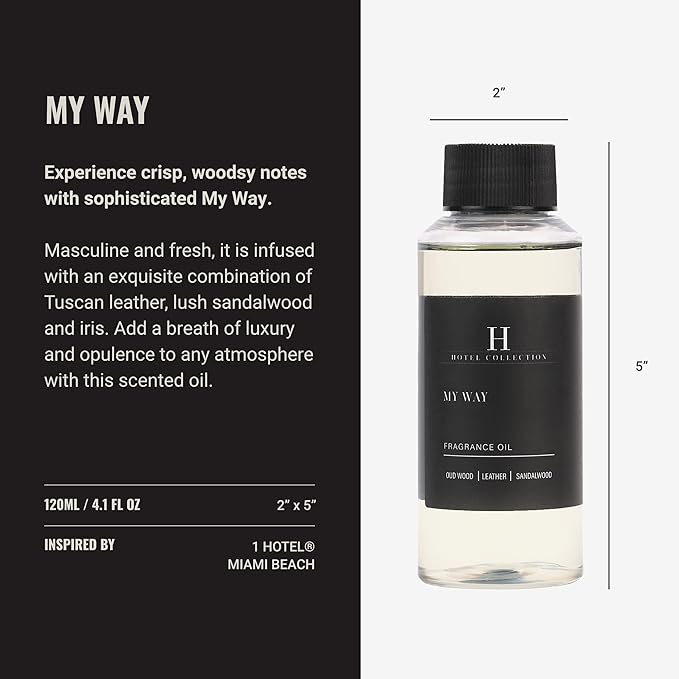 Hotel Collection My Way Essential Oil Scent | 120mL Luxurious Fragrance Inspired by Five-Star Hotels - Ballimart