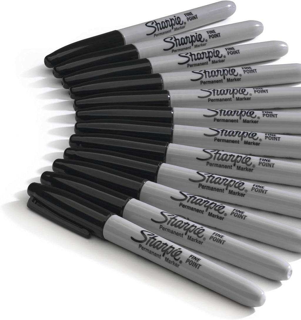 Sharpie Permanent Markers Bulk Set - Fine Tip, 36 Count | Black - Ballimart
