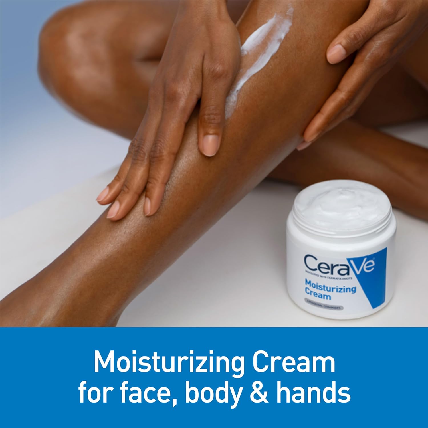 CeraVe Moisturizing Cream | 19 oz | Body & Face Moisturizer with Hyaluronic Acid & Ceramides