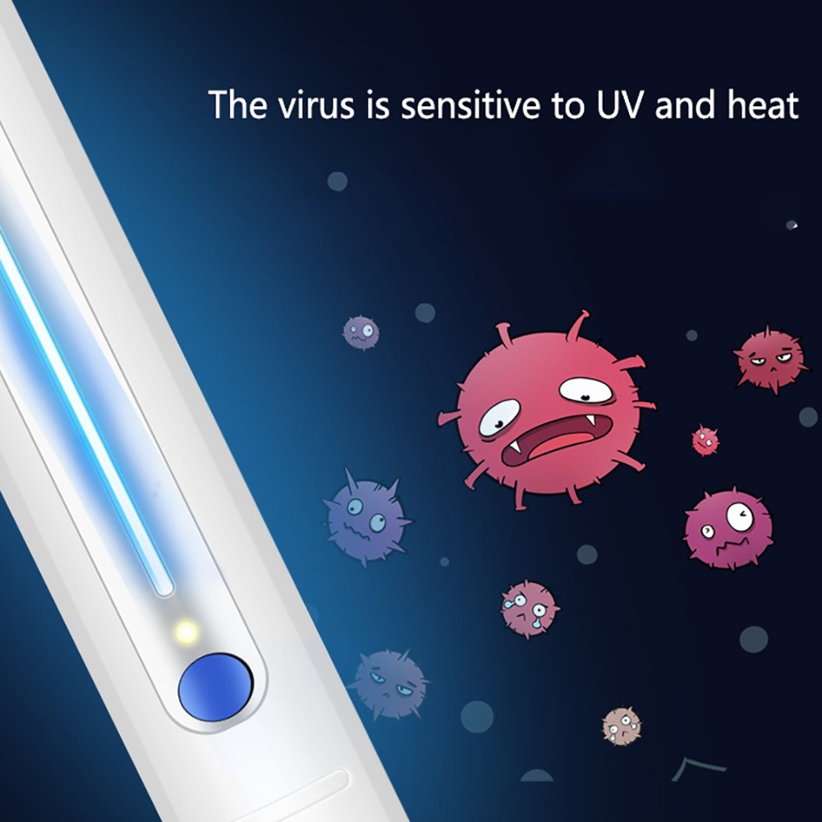 USB LED Sterilize Light Handheld Lamp Home Disinfection US - Ballimart