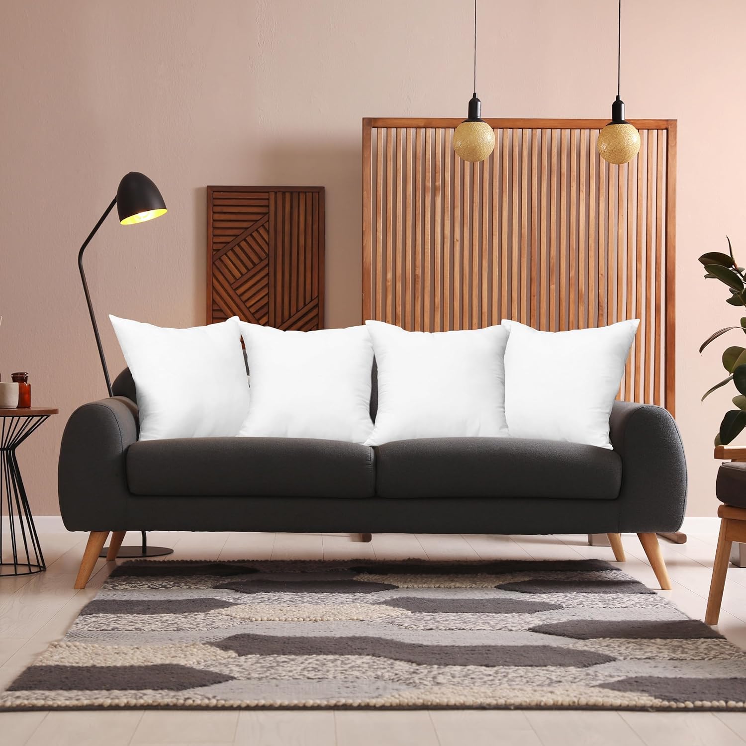 Utopia Bedding Throw Pillows (Set of 4) – 18 x 18 Inch Decorative Inserts for Sofa, Bed, and Couch – Plush, Durable, and Soft Pillow Stuffers - Ballimart