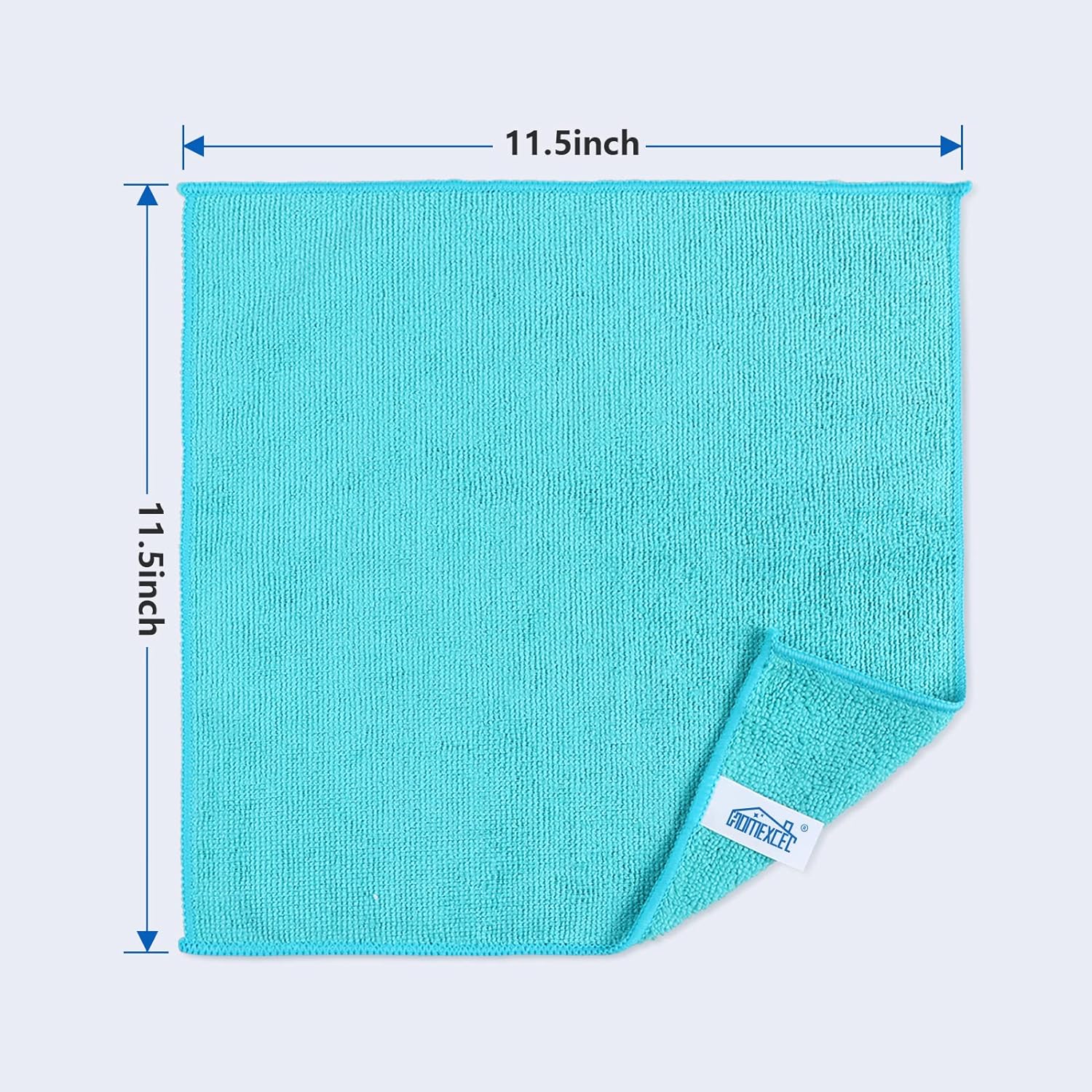 HOMEXCEL Microfiber Cleaning Cloth - 12 Pack | Lint-Free, Scratch-Free & Ultra-Absorbent