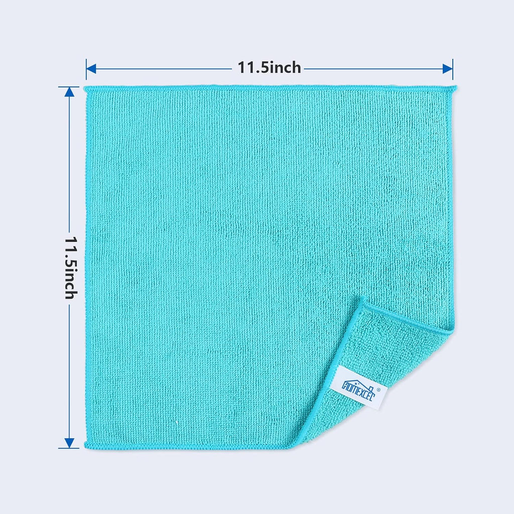 HOMEXCEL Microfiber Cleaning Cloth - 12 Pack | Lint-Free, Scratch-Free & Ultra-Absorbent - Ballimart