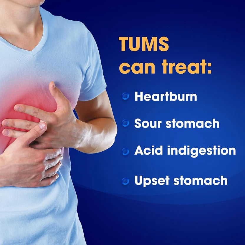 TUMS Ultra Strength Chewable Antacid Tablets – Assorted Berries, 72ct