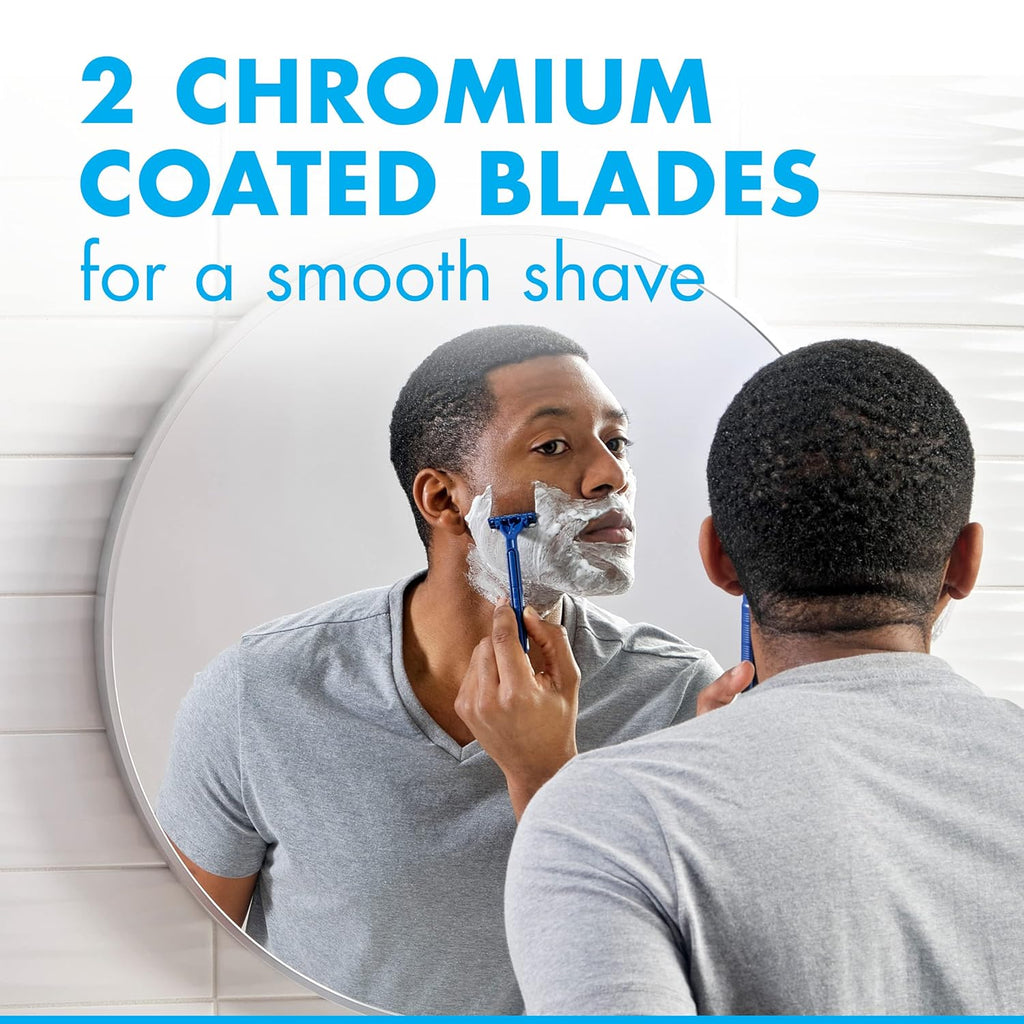 Gillette Sensor2 Pivoting Head Men's Disposable Razors - 25 Count | Twin Blades for a Comfortable Shave - Ballimart