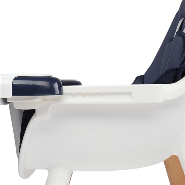 Children's High Dining Chair Detachable Two-In-One Table And Chair Navy Blue - Ballimart