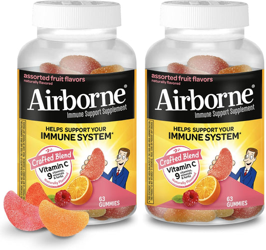 Airborne 750mg Vitamin C Gummies – Daily Immune Support for Adults