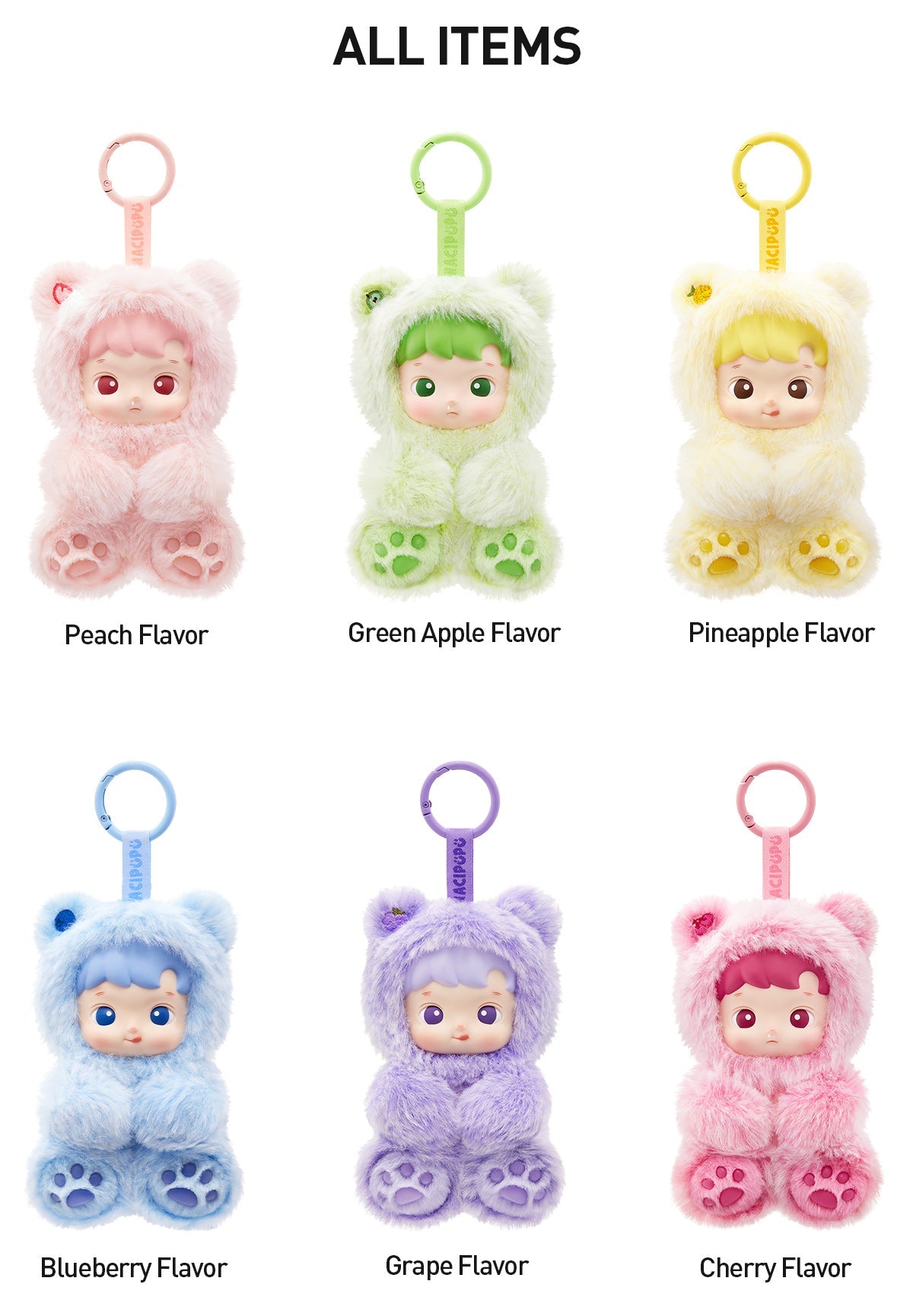 Hacipupu Gummy Bear Series - Vinyl Plush Pendant