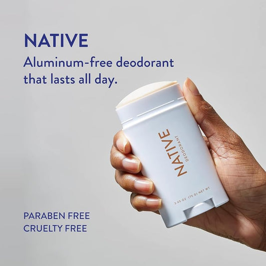 Native Coconut & Vanilla Deodorant | Aluminum-Free, 72-Hour Odor Control for Women & Men | Natural Deodorant with Baking Soda, Coconut Oil & Shea Butter | Paraben & Phthalate Free, 2.65oz - Ballimart