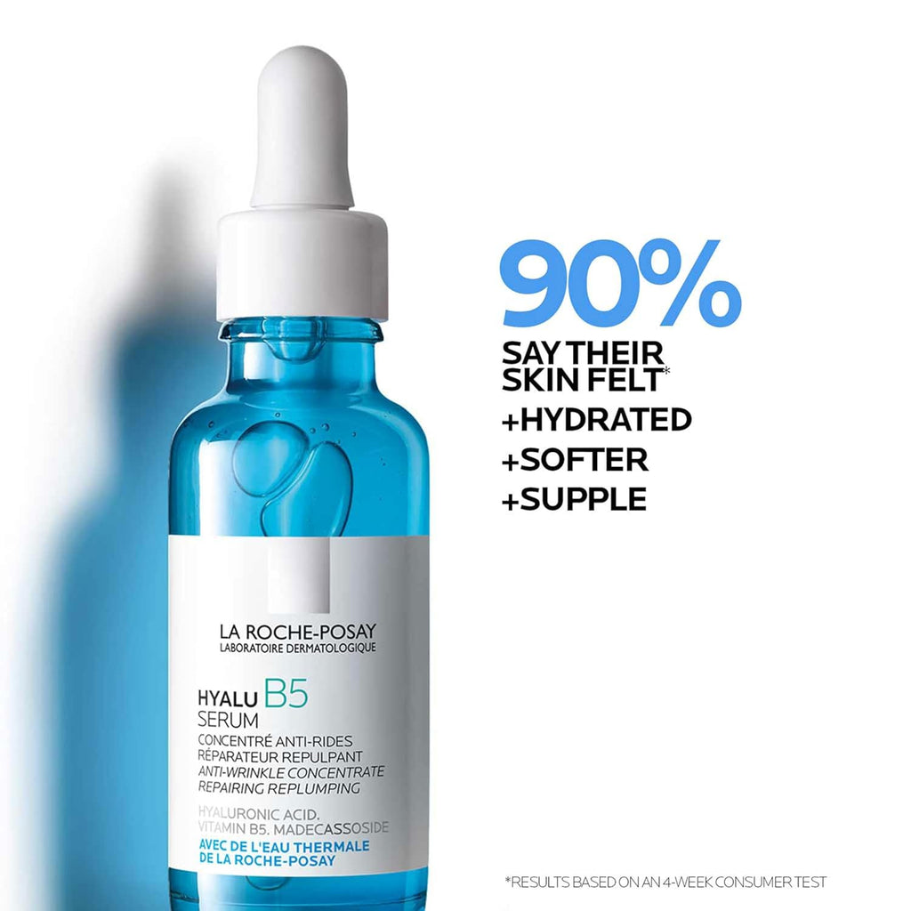 La Roche-Posay Hyalu B5 Pure Hyaluronic Acid Serum – Vitamin B5, Madecassoside, Anti-Aging Hydrating Serum for Face, Oil-Free, Safe for Sensitive Skin