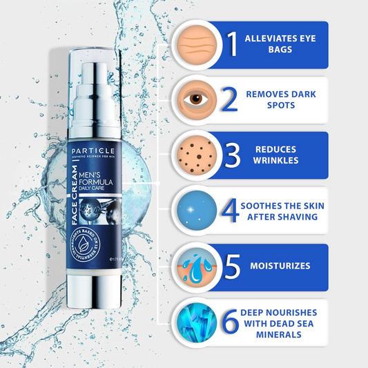 Particle 6-in-1 Face Cream for Men | Anti-Aging Moisturizer Reduces Wrinkles, Dark Spots & Eye Bags | 1.7 fl oz