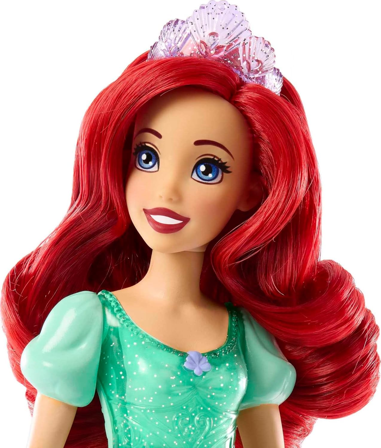 Mattel Disney Princess Ariel Fashion Doll | Sparkling Look, Red Hair & Tiara | Inspired by The Little Mermaid