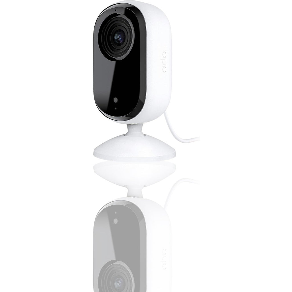 Arlo Essential Indoor 2K Security Camera | Wireless Baby Monitor & Pet Camera | Color Night Vision, 2-Way Audio, Motion Detection Alerts, Privacy Shield, Alexa & Google Compatible - White - Ballimart