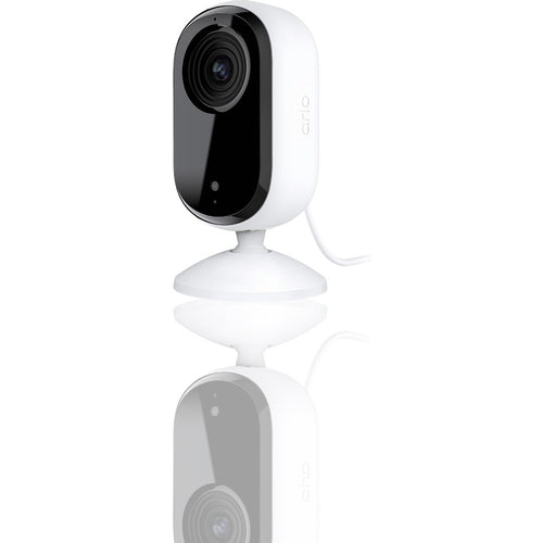 Arlo Essential Indoor 2K Security Camera | Wireless Baby Monitor & Pet Camera | Color Night Vision, 2-Way Audio, Motion Detection Alerts, Privacy Shield, Alexa & Google Compatible - White - Ballimart