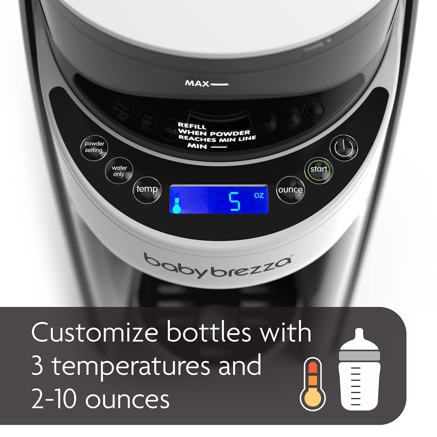 Baby Brezza Formula Pro Advanced Formula Dispenser Machine - Make Warm Bottles Instantly