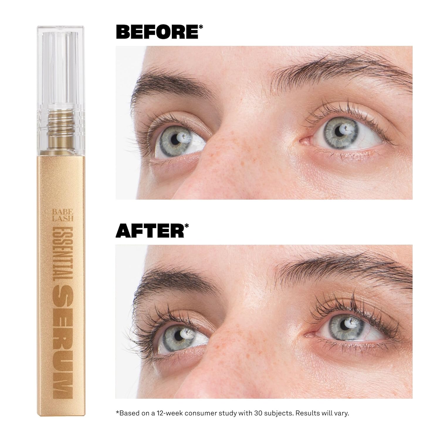 Babe Original Eyelash Serum - Lash Enhancing Serum for Fuller, Longer Lashes, Vegan & Cruelty-Free | Natural Lashes & Extensions Friendly