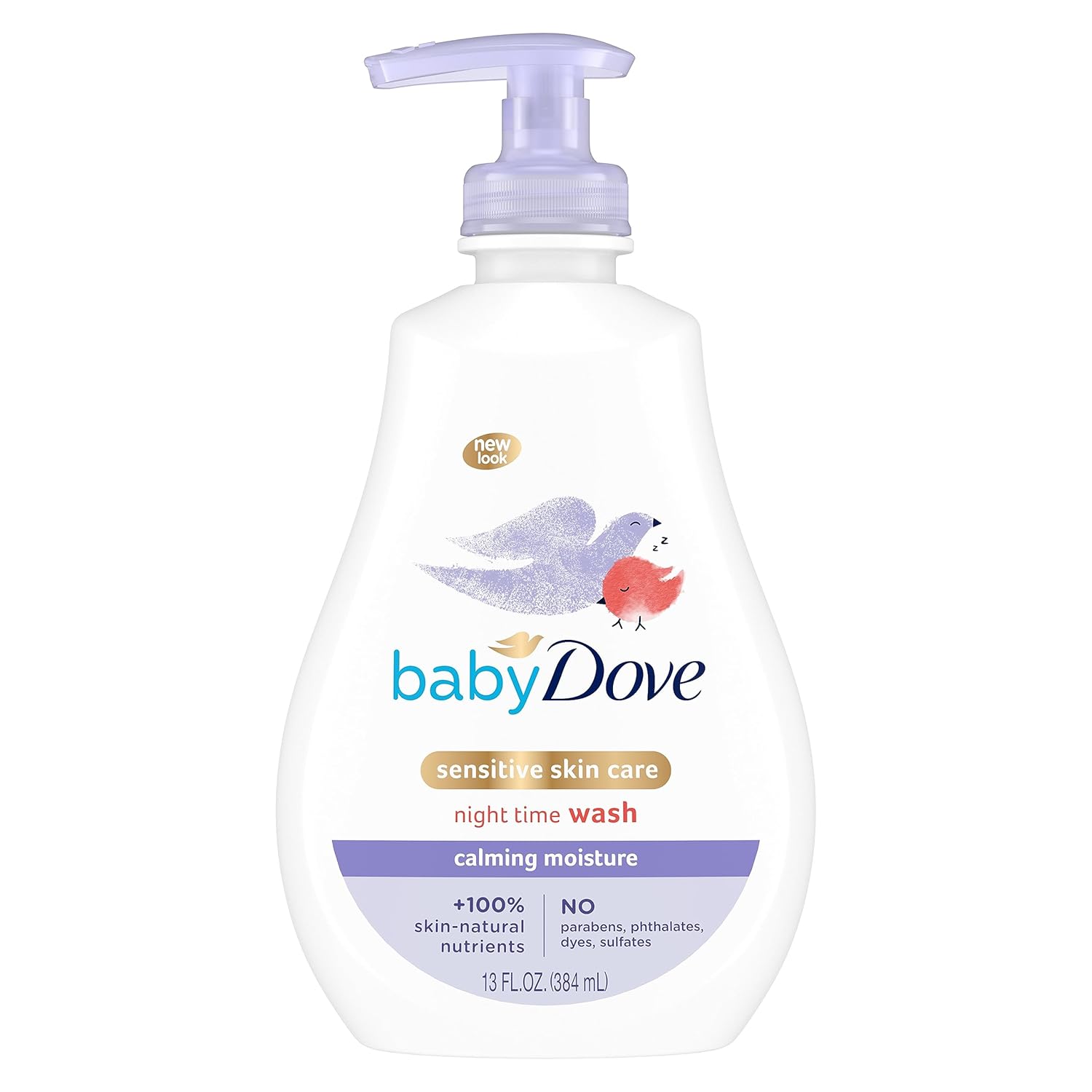Baby Dove Calming Moisture Hypoallergenic Baby Wash with Chamomile – Tear-Free, Gentle Baby Bath for Soft, Nourished Skin – 13 oz.