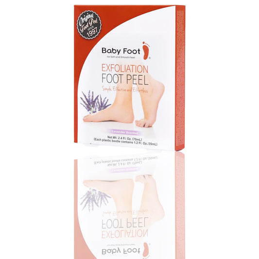 Baby Foot Original Exfoliation Foot Peel – Callus Remover & Dead Skin Mask for Smooth Feet, Lavender Scented, 1-Hour Spa Treatment - Ballimart