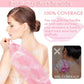Anezus Exfoliating Shower Bath Gloves & Back Scrubber Set – Premium Pink Exfoliator for Body, Face, and Shower - Ballimart