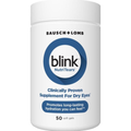 Bausch & Lomb blink NutriTears supplement container on a white background