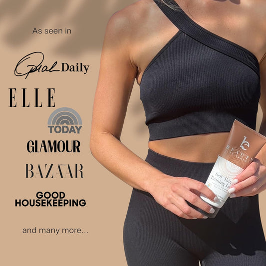 Beauty by Earth Natural Self Tanner - USA-Made, Organic Ingredients, Streak-Free Tan with Aloe Vera & Coconut | Medium to Dark Skin Tones - Ballimart