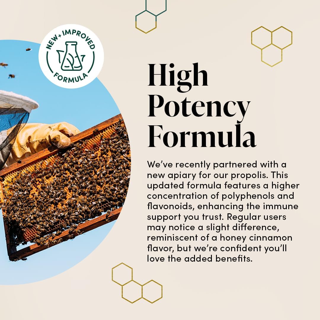 Beekeeper's Naturals Propolis Throat Spray – 95% Bee Propolis Extract for Immune Support  Sore Throat Relief | Natural, Keto, Paleo, Gluten-Free (1.06 oz, Pack of 1)