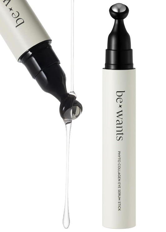 Bewants Eye Roller with Serum – Bamboo Water Phyto Collagen | Reduces Puffiness, Dark Circles &amp; Eye Bags | Under Eye Roller for Firm, Refreshed Eyes | Vegan, Cruelty-Free Gift