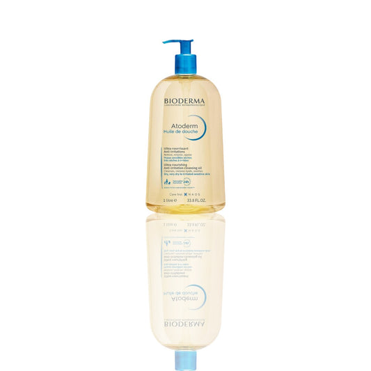 Bioderma Atoderm Cleansing Shower Oil – Nourishing, Anti-Irritation Cleansing Oil for Face & Body, Ideal for Dry to Sensitive Skin, 24hr Hydration - Ballimart