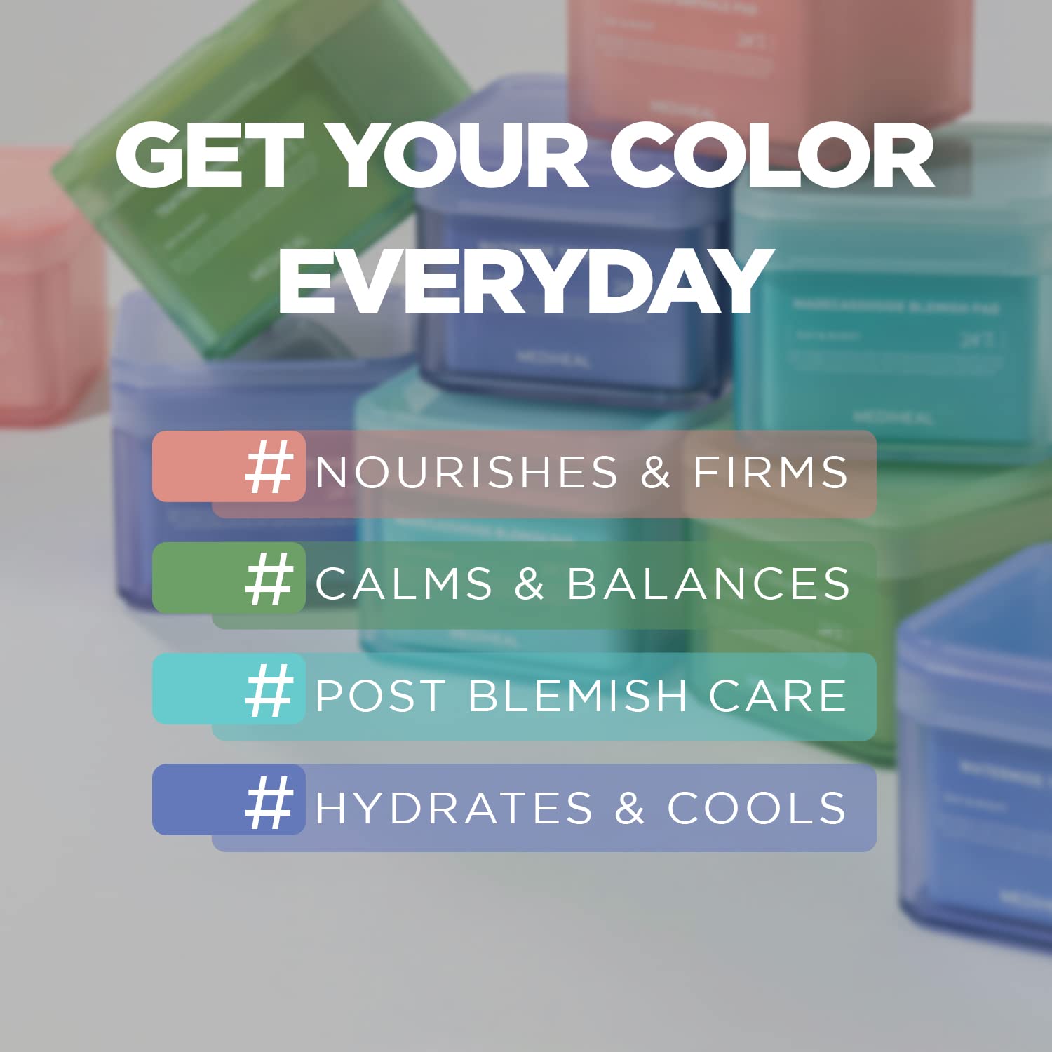 MEDIHEAL Madecassoside Cotton Facial Pads – Vegan Toner Pads for Post-Acne Care, Uneven Skin Tone & Dark Spots – 100 Hypoallergenic Pads with Centella Asiatica Extract - Ballimart