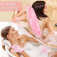Anezus Exfoliating Shower Bath Gloves & Back Scrubber Set – Premium Pink Exfoliator for Body, Face, and Shower - Ballimart