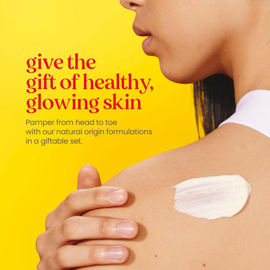 Burt’s Bees Christmas Gift Set – 5 Travel-Size Stocking Stuffers for Head-to-Toe Skincare | Lip Balm, Cleansing Cream, Hand Salve, Body Lotion & Coconut Foot Cream - Ballimart