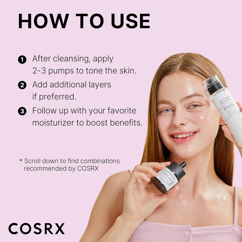 COSRX 6X Peptide Collagen Booster Toner Serum - Skin Renewal with Niacinamide & Hyaluronic Acid | Anti-Aging & Radiance for All Skin Types, Paraben-Free (150mL)