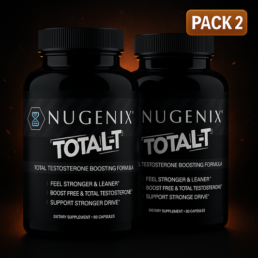 Nugenix Total-T - Free & Total Testosterone Booster - 90 Count (Two Pack) - Enhances Lean Muscle Mass &amp; Male Vitality