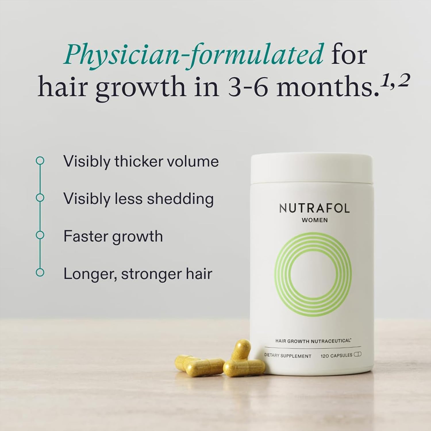 Nutrafol Women's Hair Growth Supplements Gift Pack – Ages 18-44 & 45+ | Clinically Proven for Thicker, Stronger Hair | Dermatologist Recommended | 1-Month Supply Each