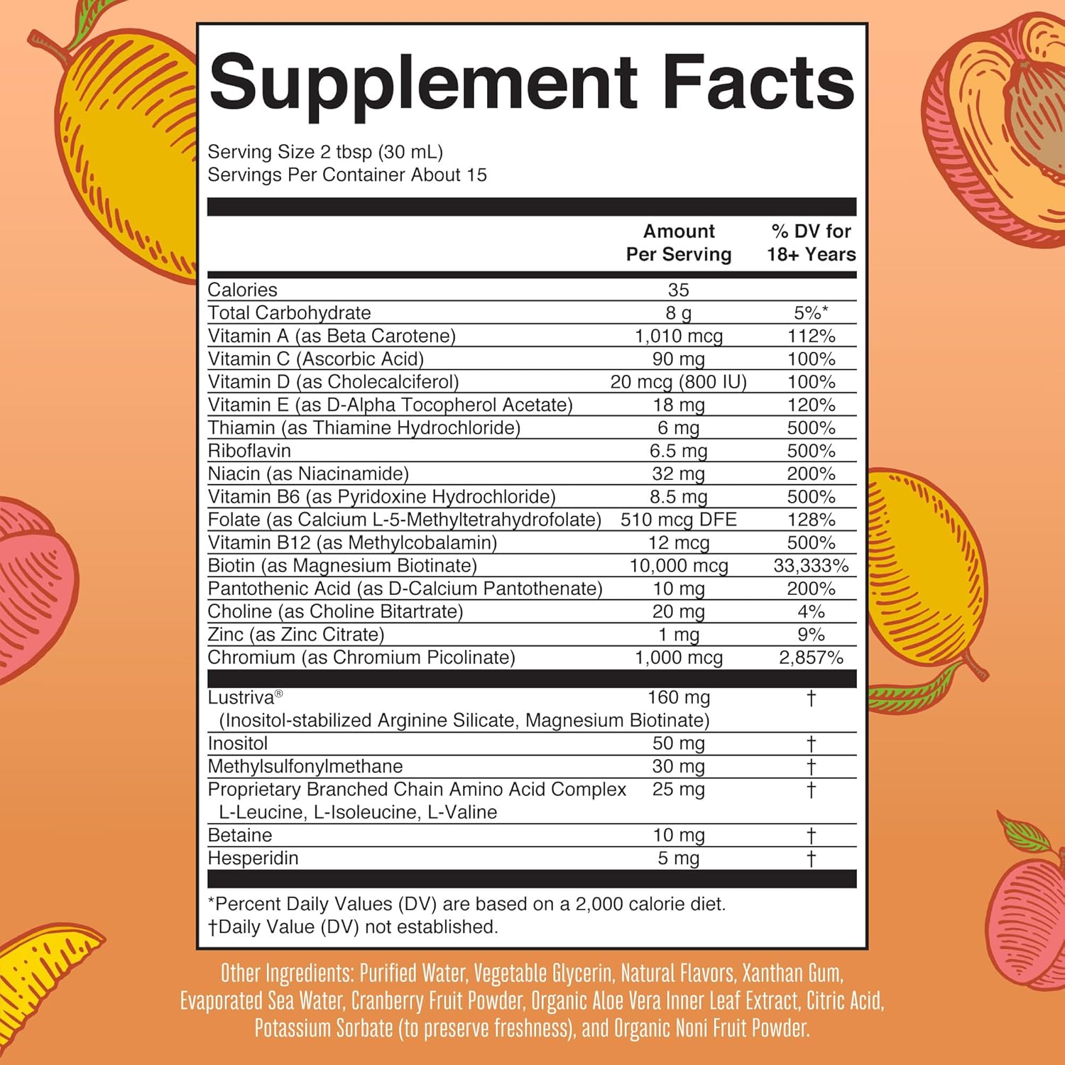 MaryRuth's Liquid Multivitamin with Lustriva® | Biotin 10000mcg for Hair Growth, Thicker Hair, Wrinkle & Skin Care | Vegan & Clinically Tested Multivitamin for Women | 15.22 Fl Oz