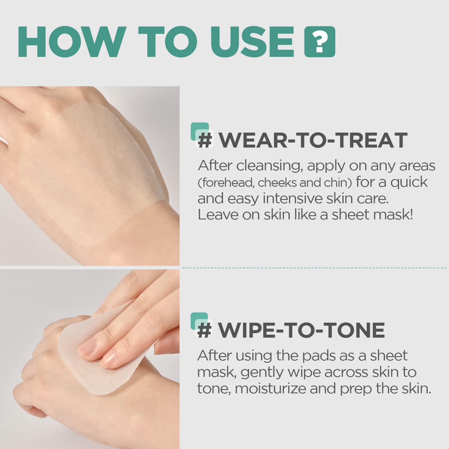 MEDIHEAL Madecassoside Cotton Facial Pads – Vegan Toner Pads for Post-Acne Care, Uneven Skin Tone & Dark Spots – 100 Hypoallergenic Pads with Centella Asiatica Extract - Ballimart